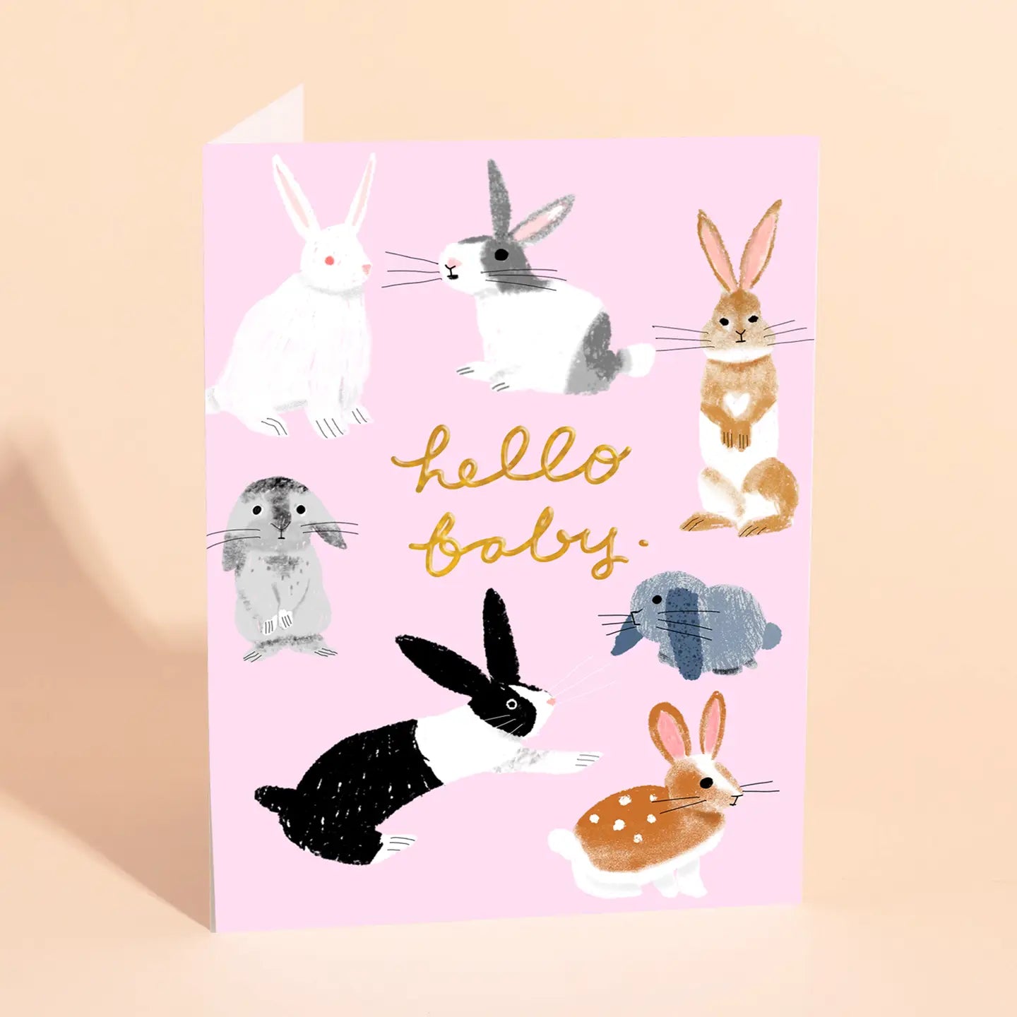 Usagi Three - Baby Card