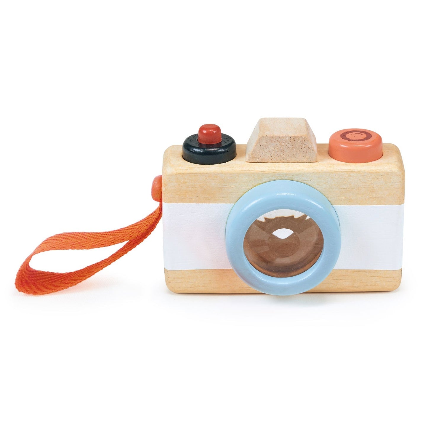 Mentari Wooden Pretend Camera - Sensory and Tactile Fun