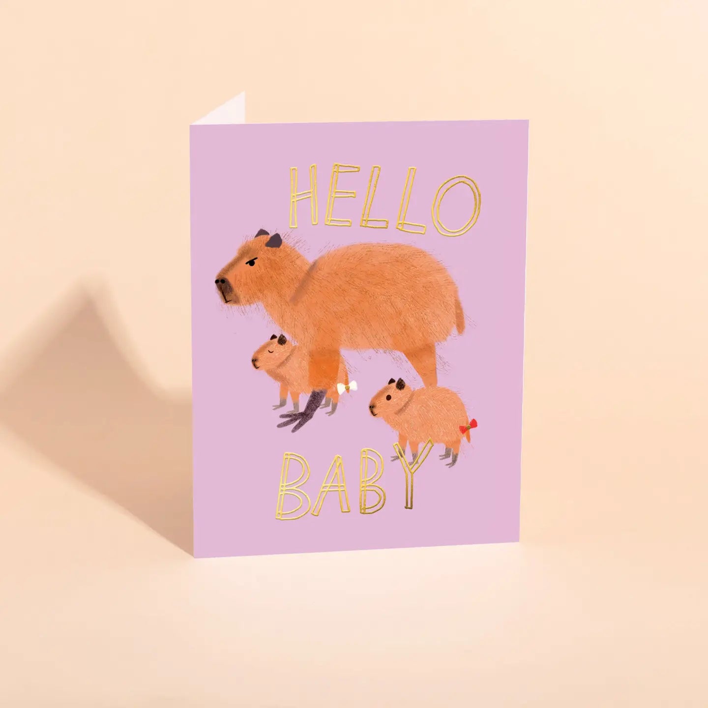 Capybara Baby - Baby Card