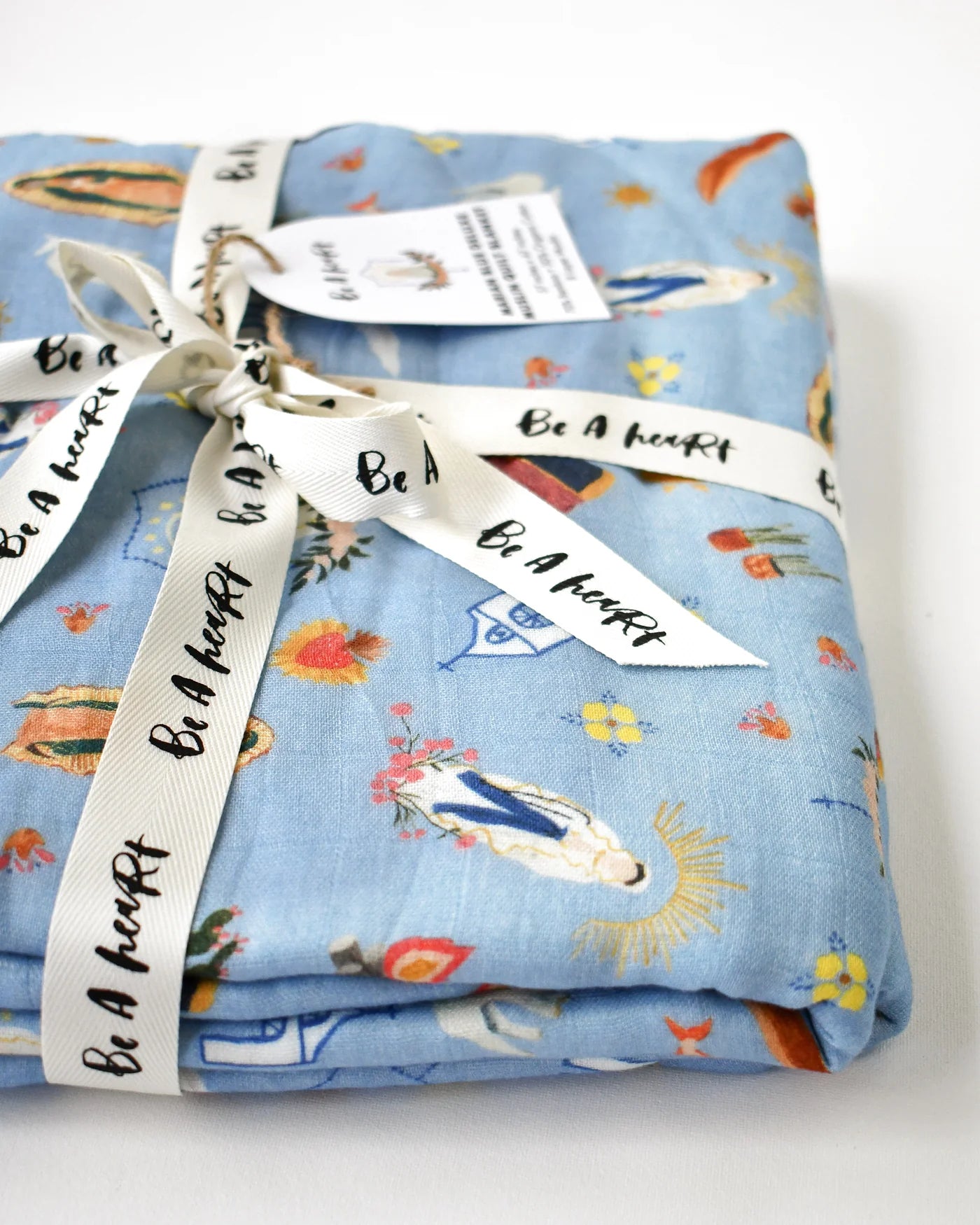Blue Virgen Baby Blanket Quilt