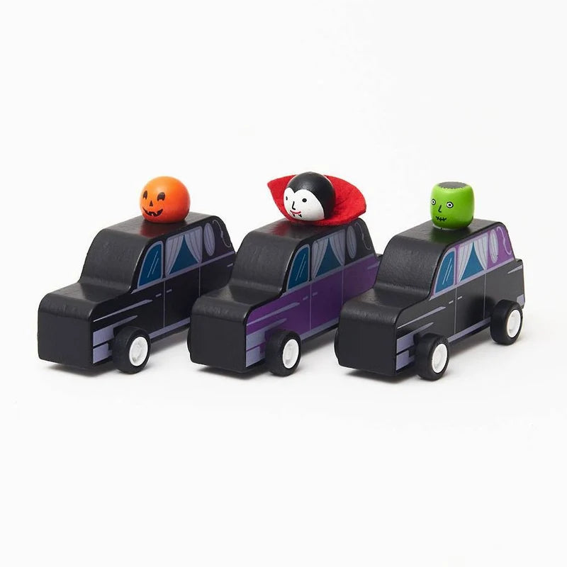 Vintage Hearse Pull-Back with Spookies