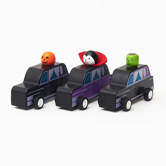 Vintage Hearse Pull-Back with Spookies
