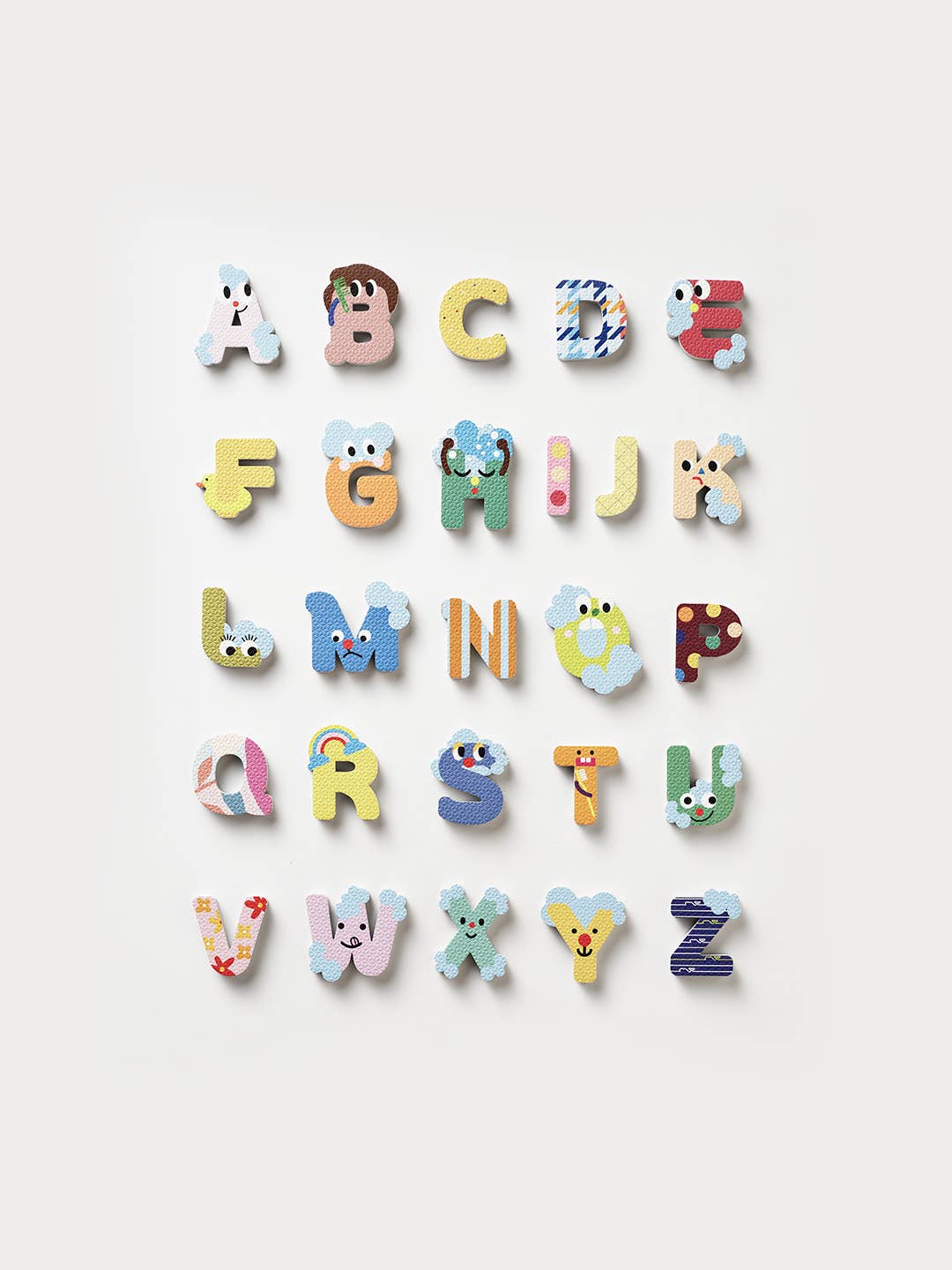 Alphabet Bath Stickers & Poster Set