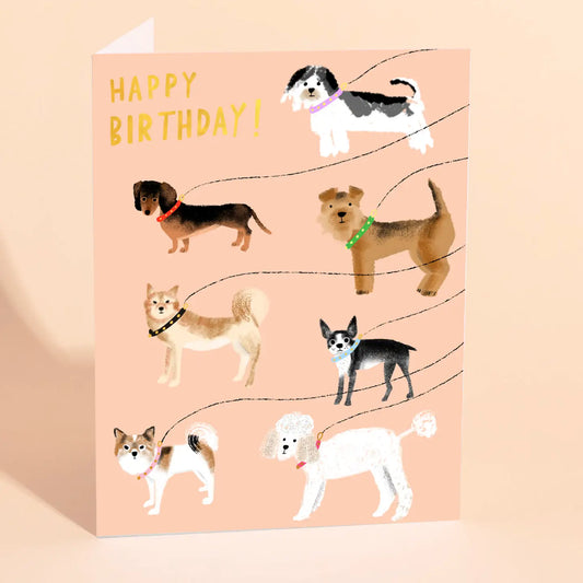 Out For A Walk - Birthday Card