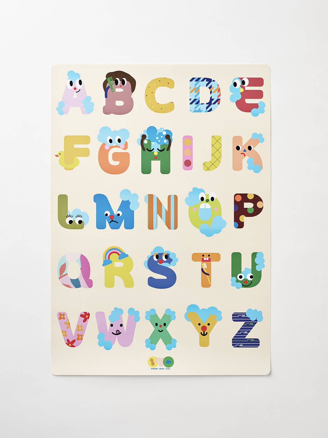 Alphabet Bath Stickers & Poster Set