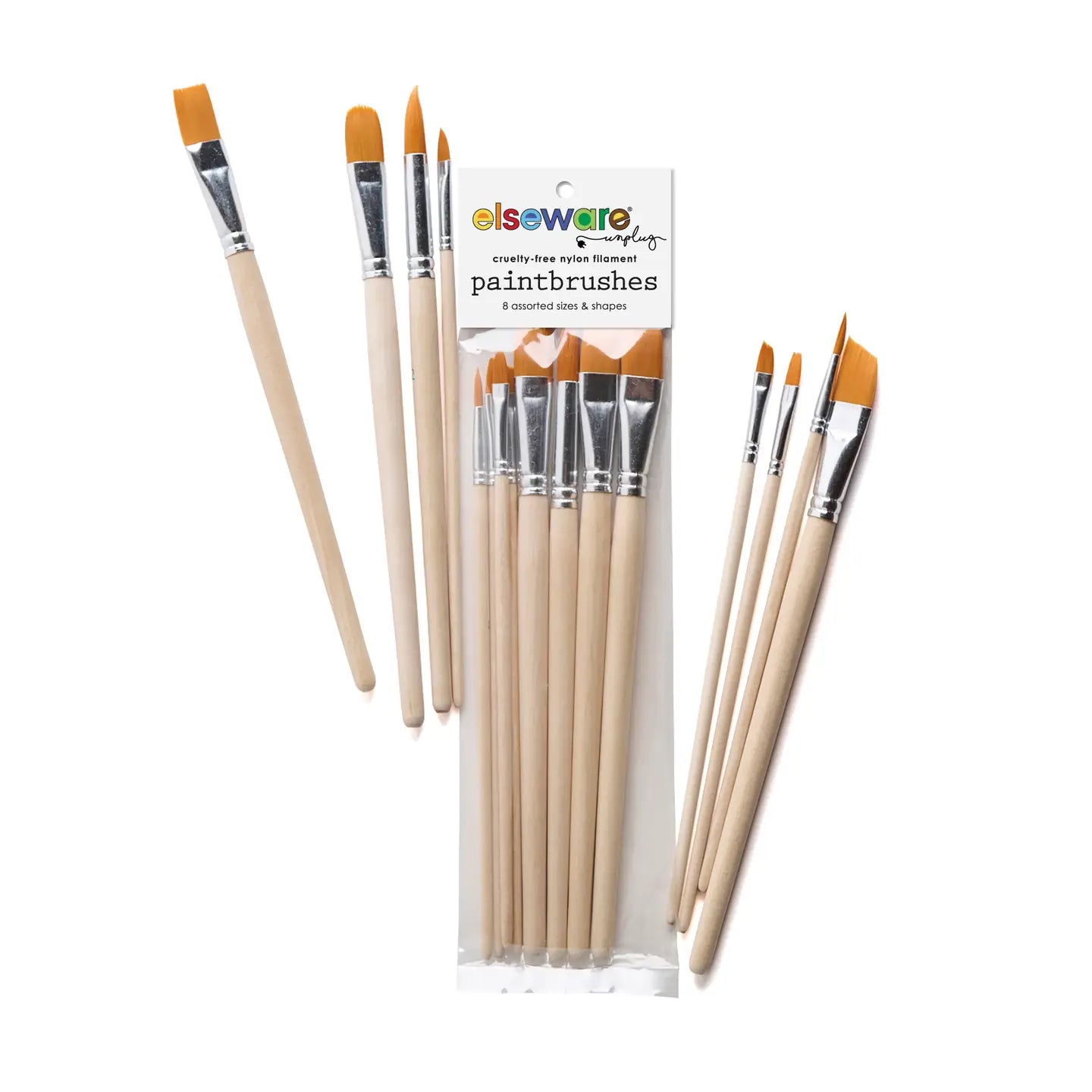 Paintbrush Set - 8 Assorted Sizes