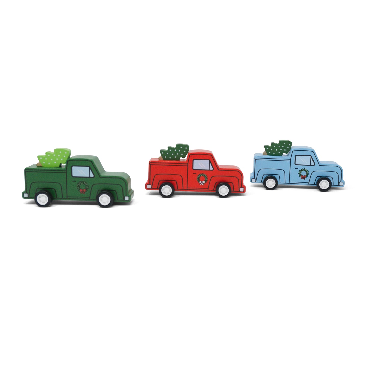 Pull-Back Retro Trucks & Christmas Tree Assortment