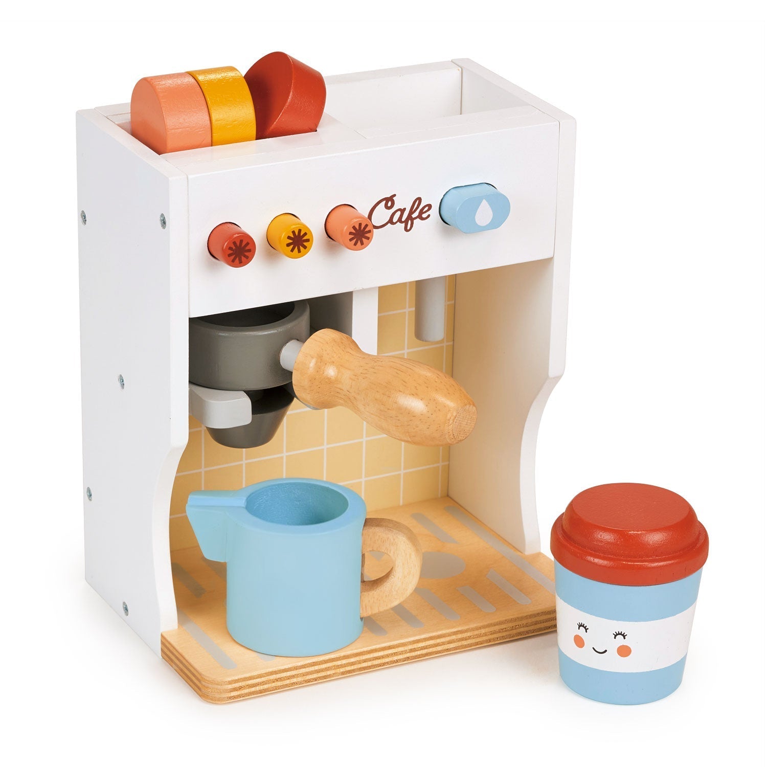 Mentari Barista Set Wooden Pretend Coffee Maker