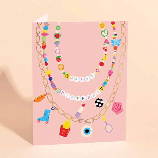 Festival Beads - Birthday Card