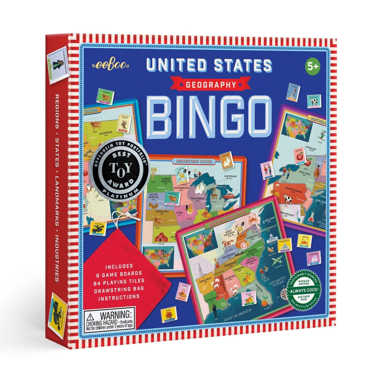 USA Geography Bingo by eeBoo