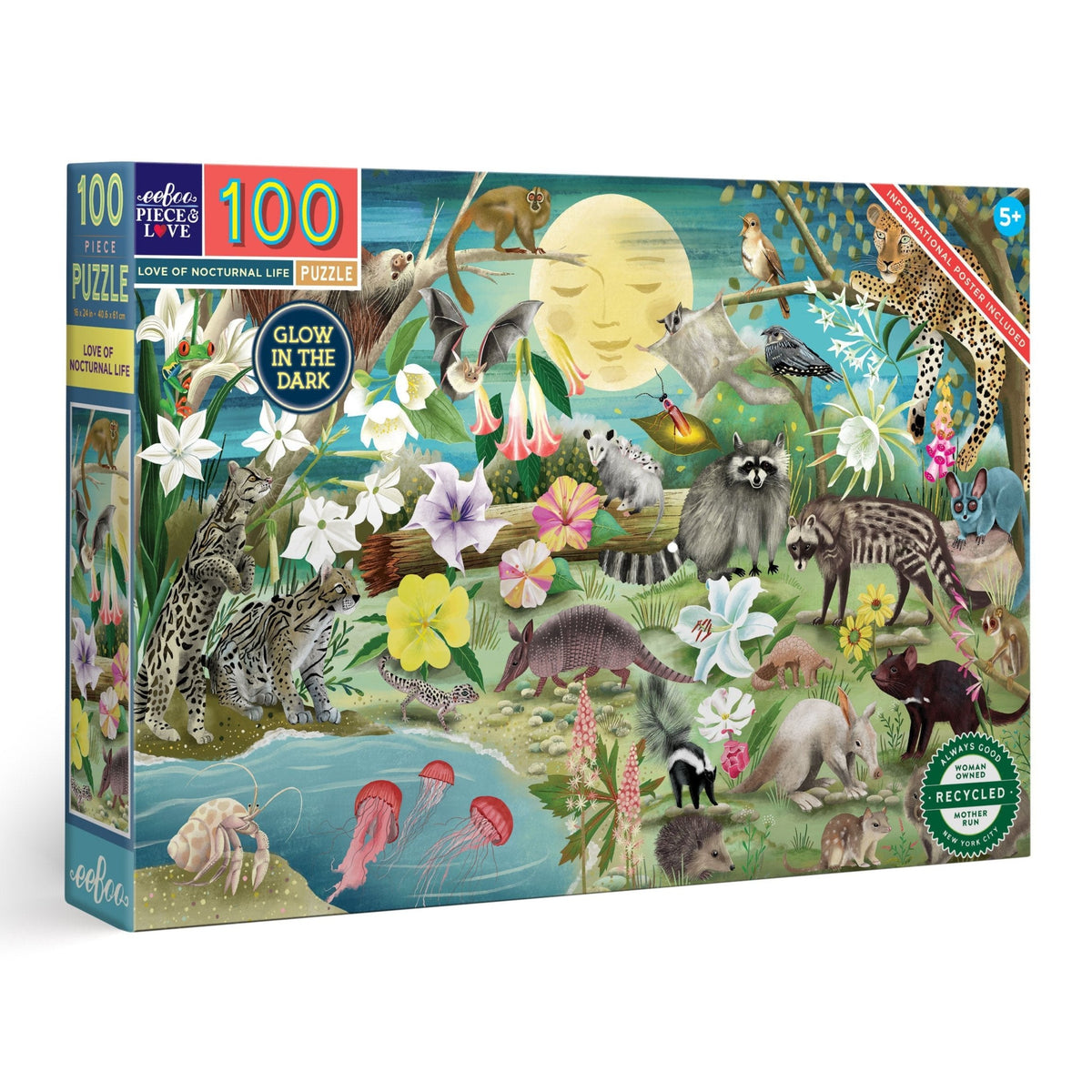 Love of Nocturnal Life 100 Piece Puzzle by eeBoo
