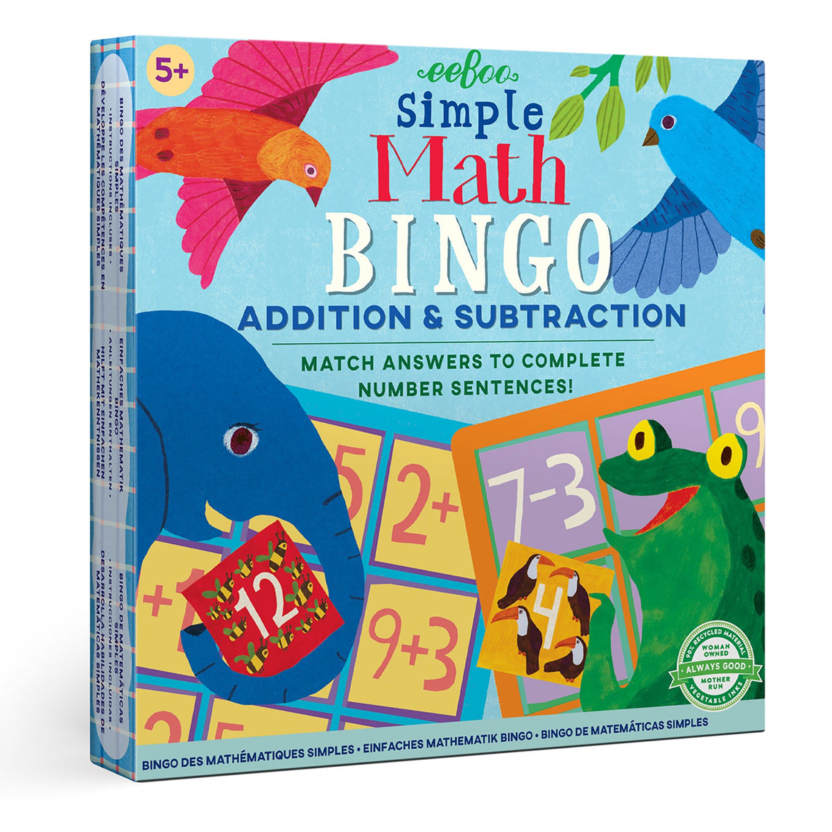 Simple Math Bingo by eeBoo