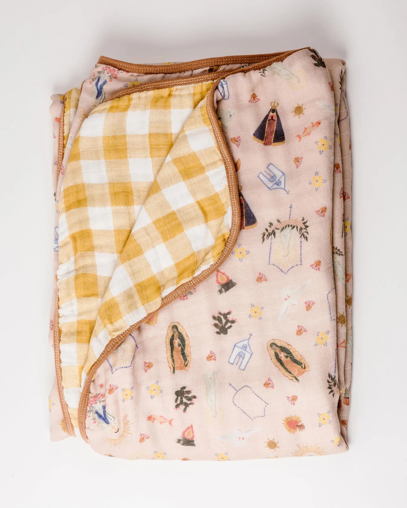 Pink Virgen Baby Blanket Quilt