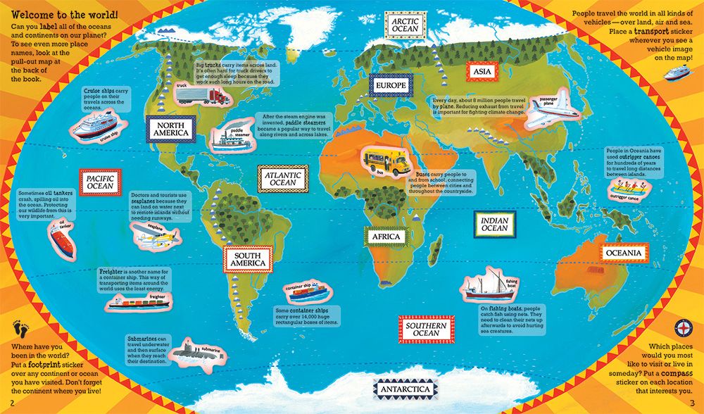 World Atlas | Sticker Book